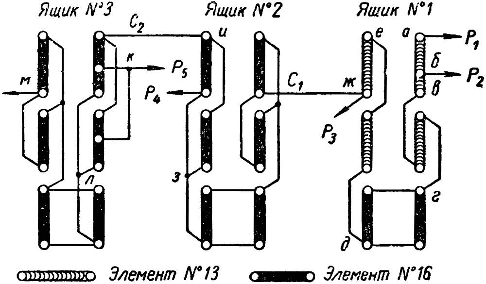 Схема пусковых сопротивлений КФ-6Б-4