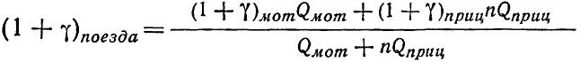 Формула для определения общего коэффициента инерции вращающихся масс