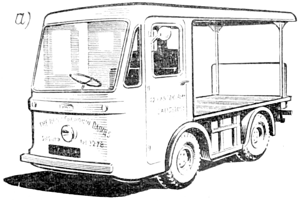 Модель английского электромобиля фирмы Morrison, модель ЕН-20, грузоподъемность — 1016 кг